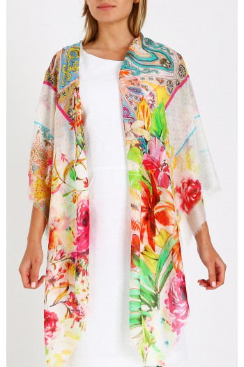 Silk-modal scarf