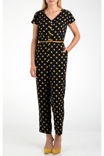 Jumpsuit in polka dots